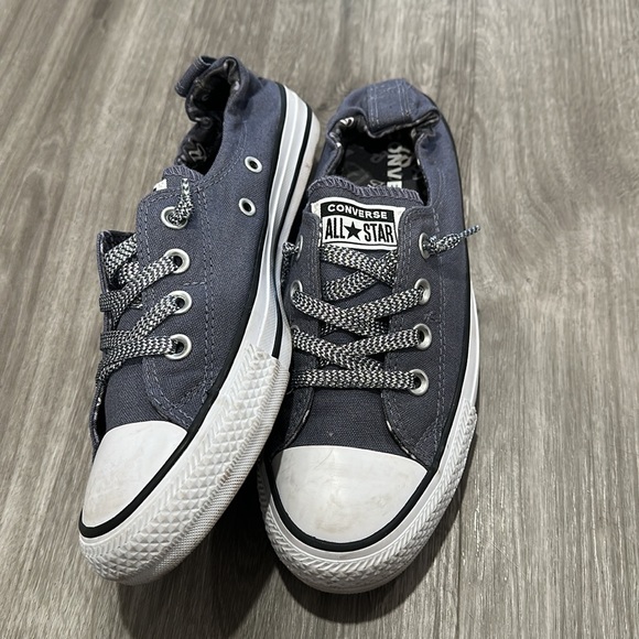 sparkly grey low top converse - Picture 1 of 8